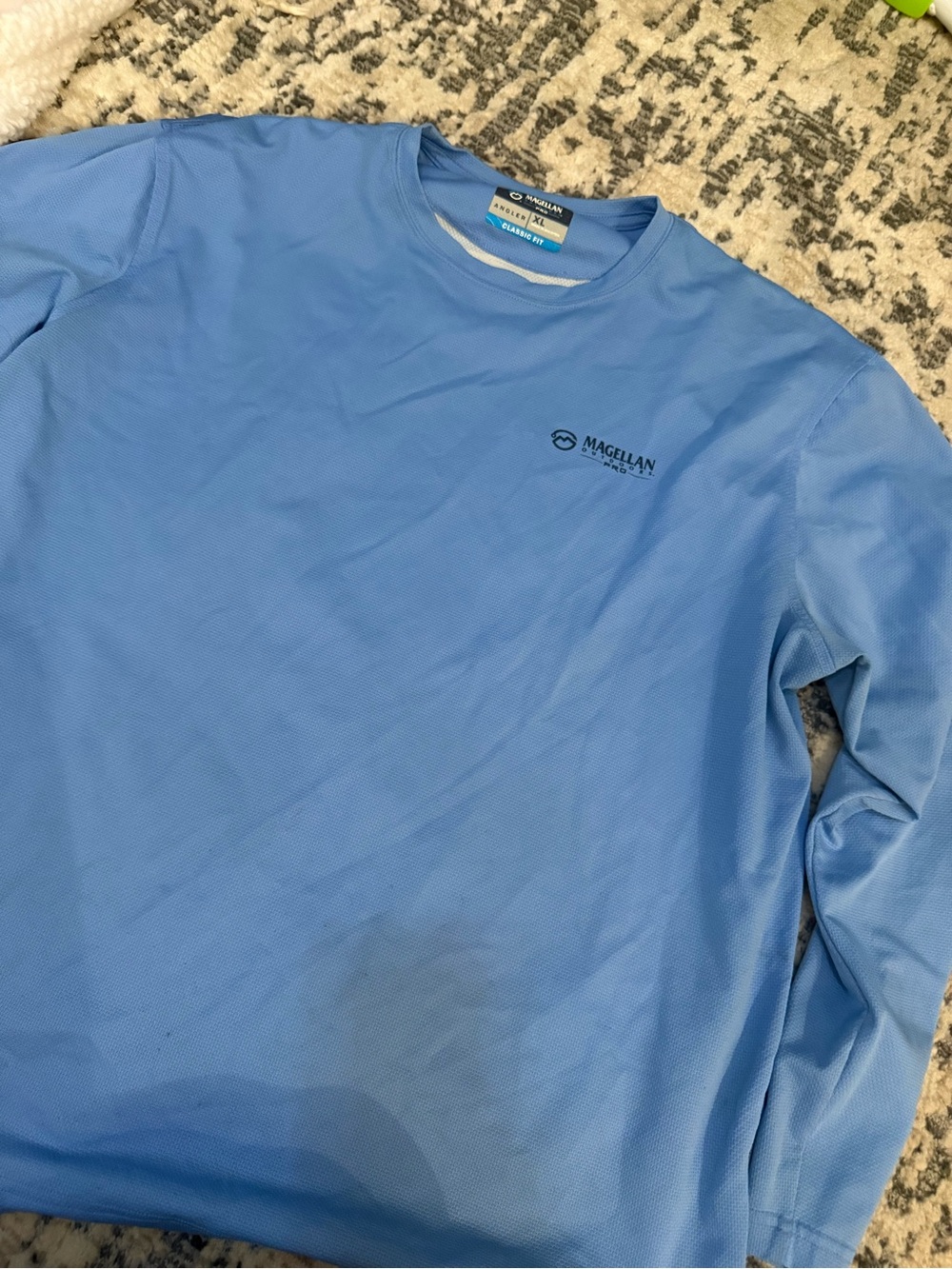 Magellan Outdoors Women's Long Sleeve Performance Tee - Light Blue